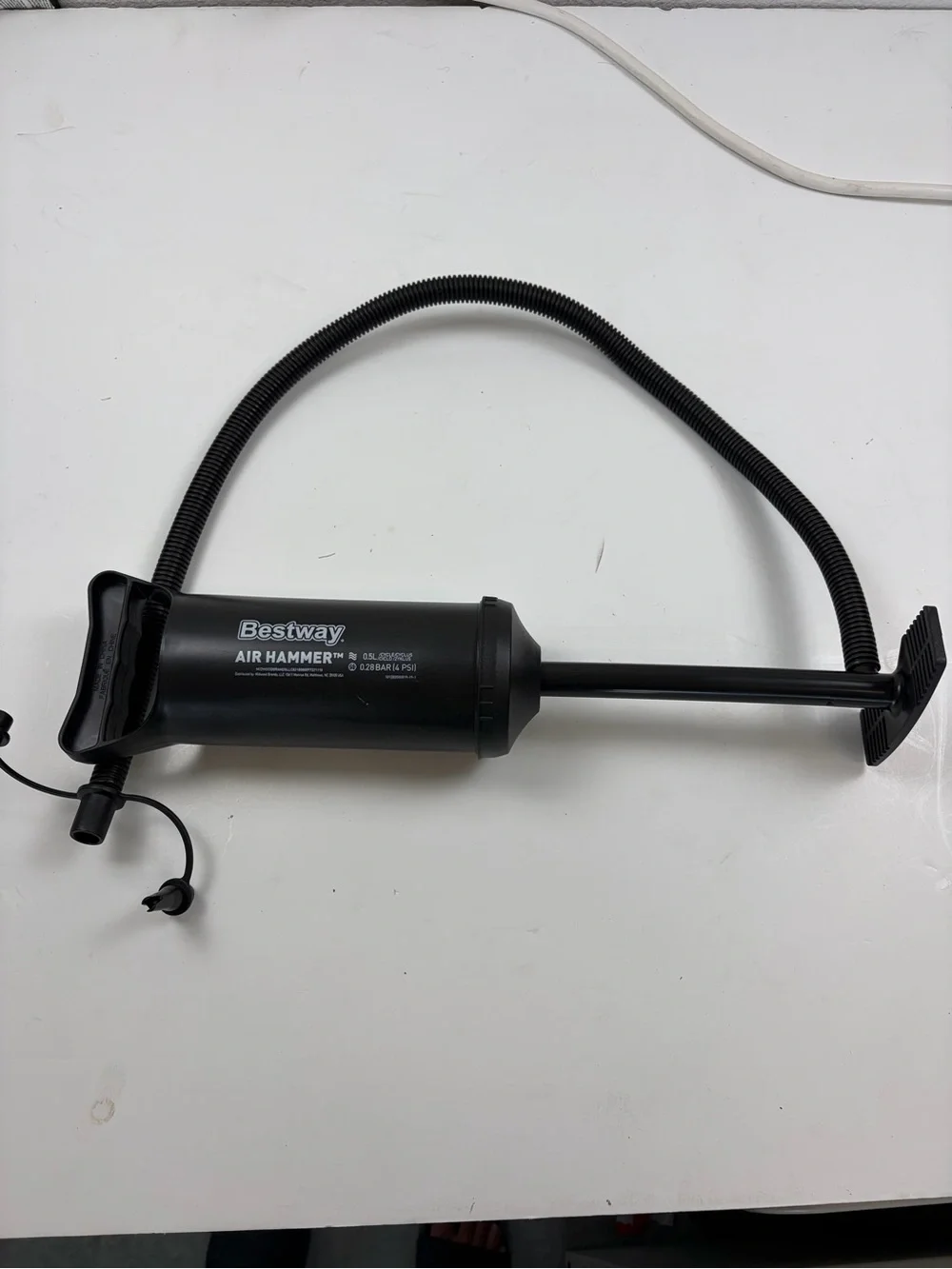 Portable Black Hand Pump for Inflatable VR Accessories